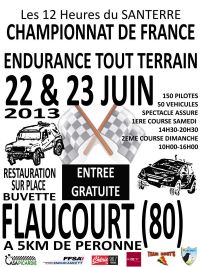 Automobile : Championnat de France endurance tout terrain. Du 22 au 23 juin 2013 à Flaucourt. Somme. 
